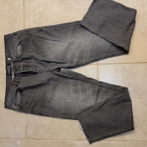 Straight leg jeans size 38 x 32 black wash